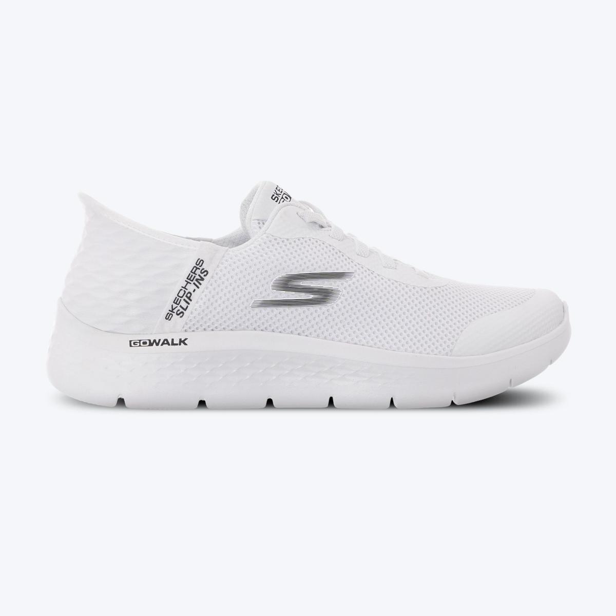 slip-ins go walk flex hands up